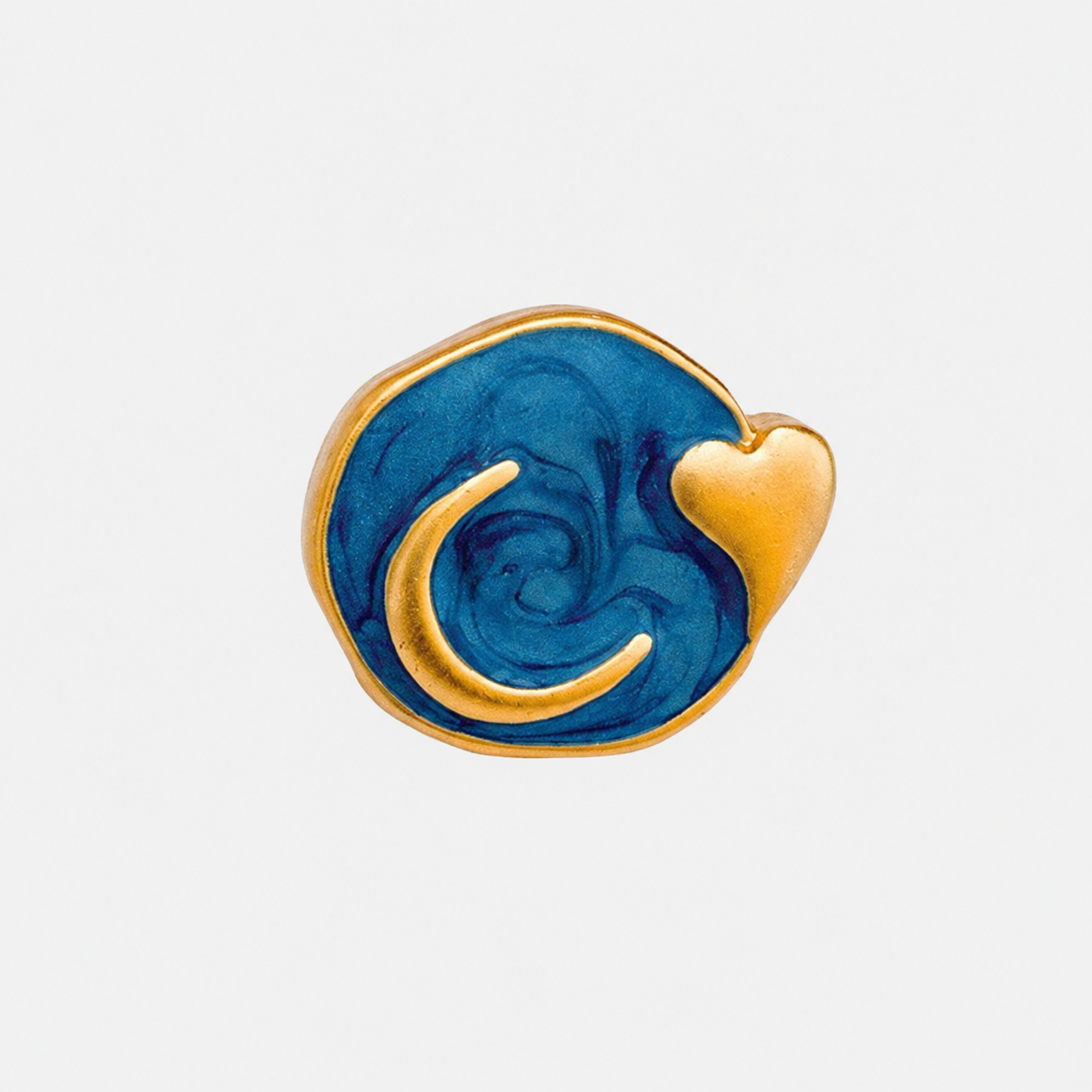 Radiant Moon Stud Earrings