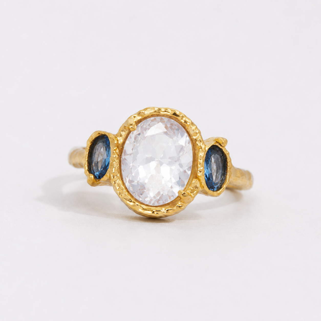 Whimsical Gemstone Statement Ring