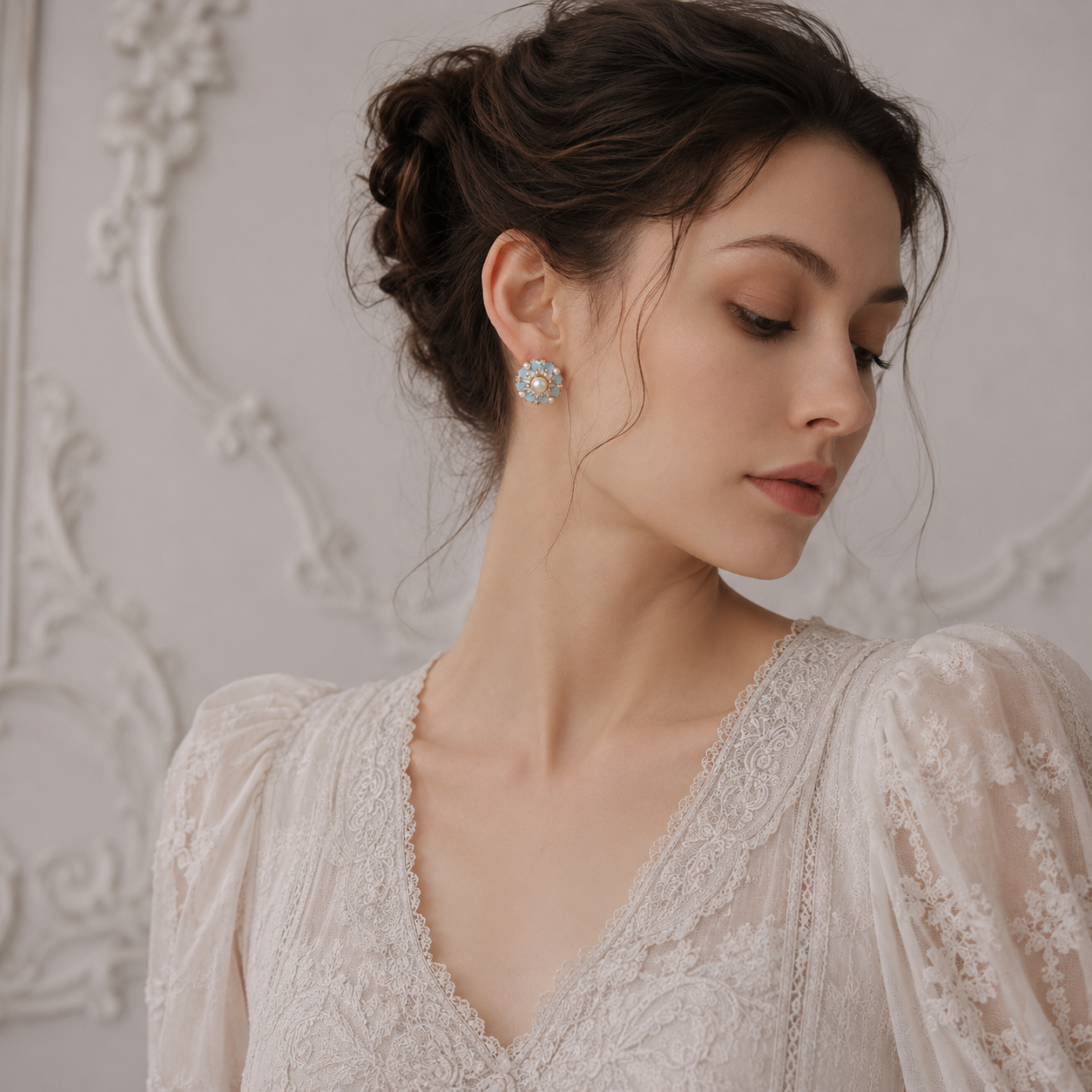 Romantic Blossom Pearl Earrings