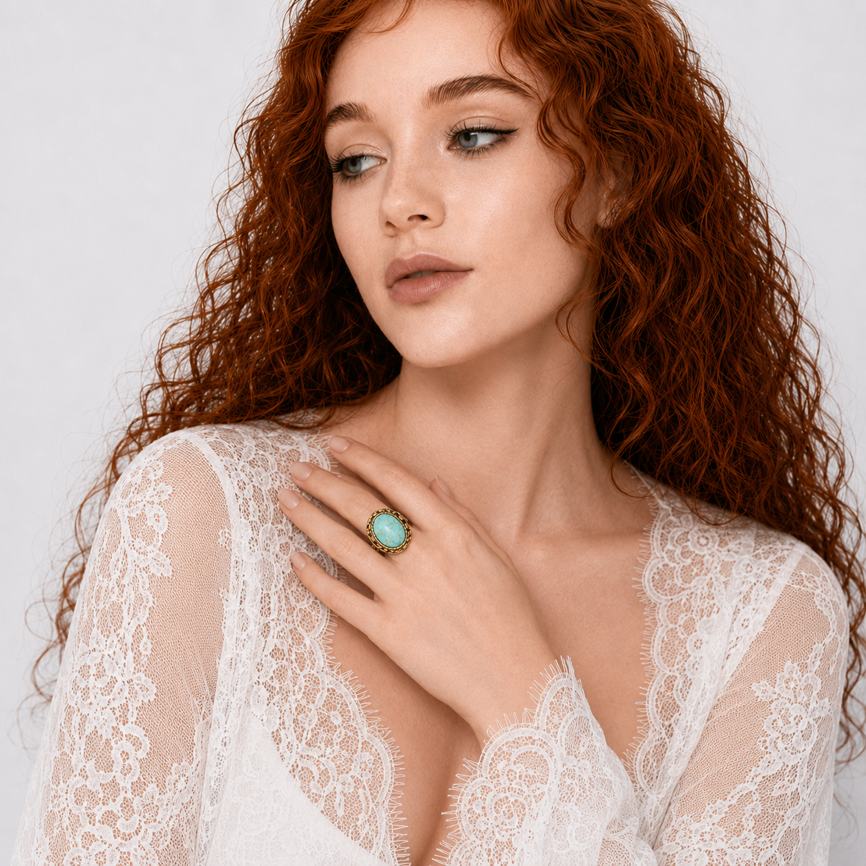 Vintage Turquoise Statement Ring