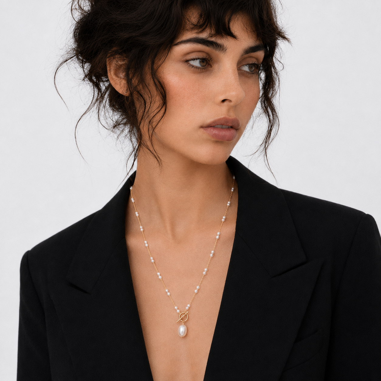Baroque Pearl Drop Necklace