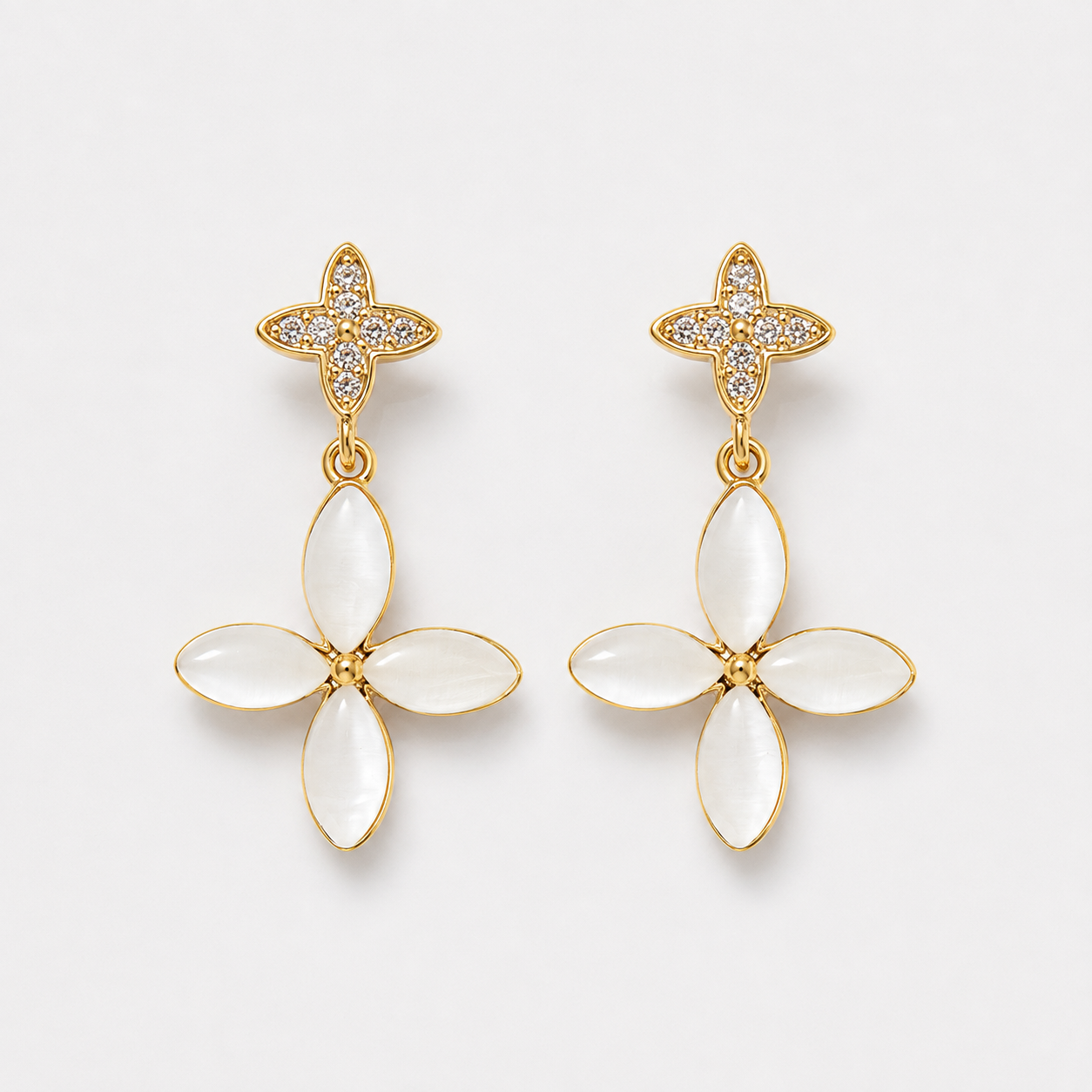 Romantic Butterfly Pearl Earrings