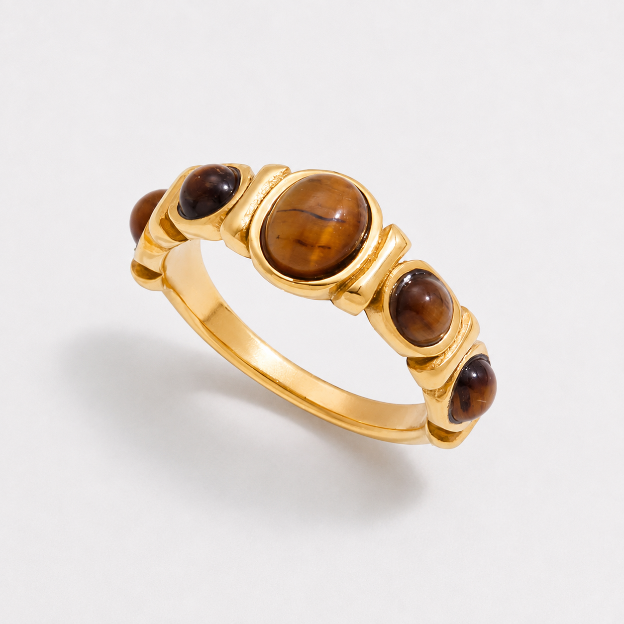 Whimsical Gem Band Ring