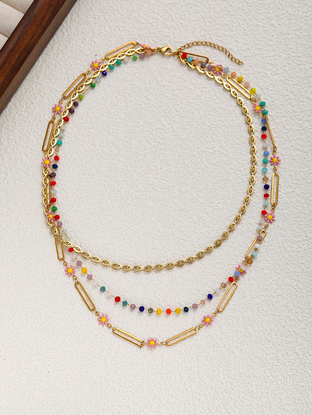 Playful Daisy Layered Necklace