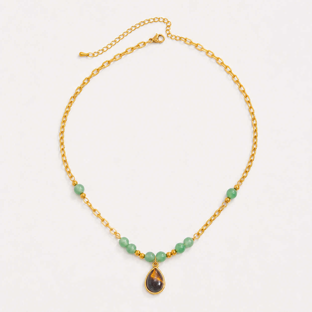 Bohemian Gem Pendant Necklace