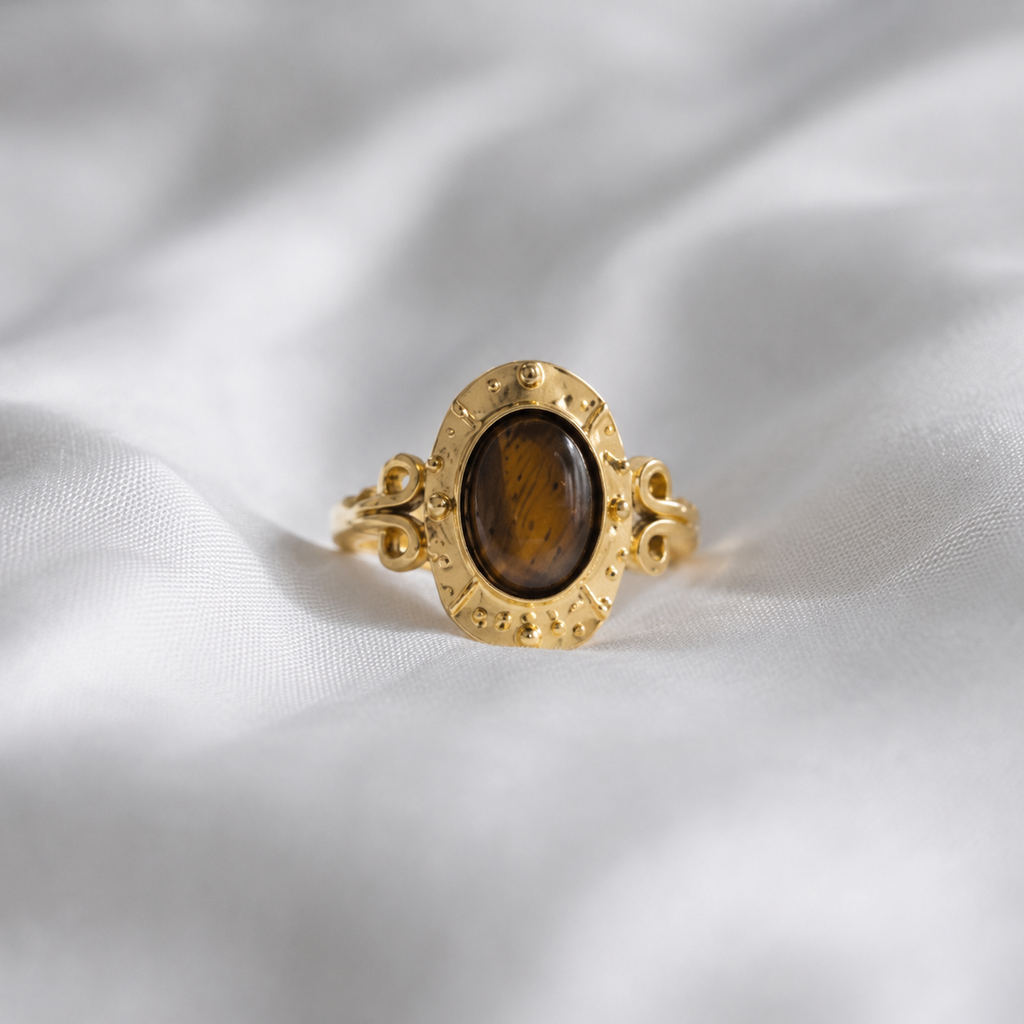 Whimsical Oval Statement Ring