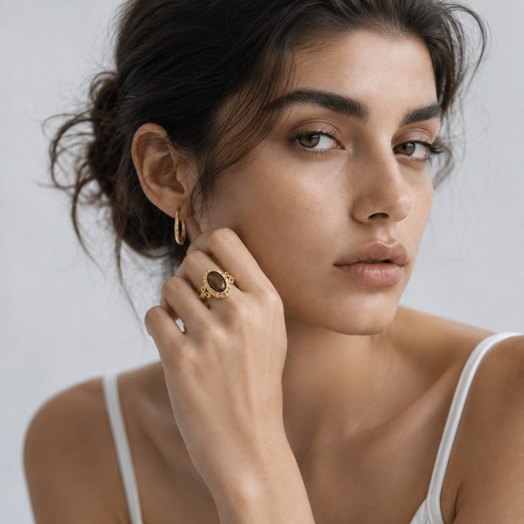 Whimsical Oval Statement Ring