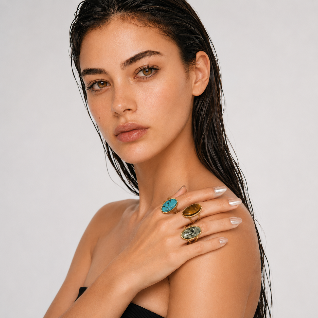 Vintage Turquoise Gem Ring