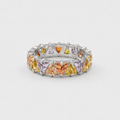 Whimsical Crystal Band Ring