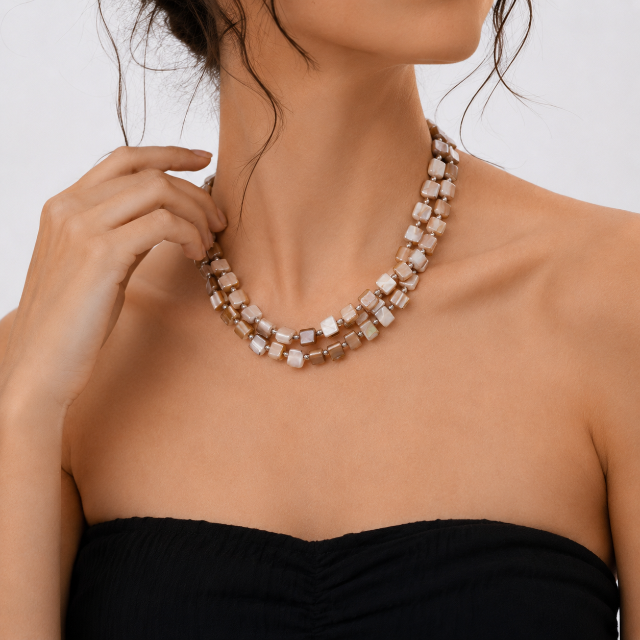 Bohemian Layered Beaded Necklace