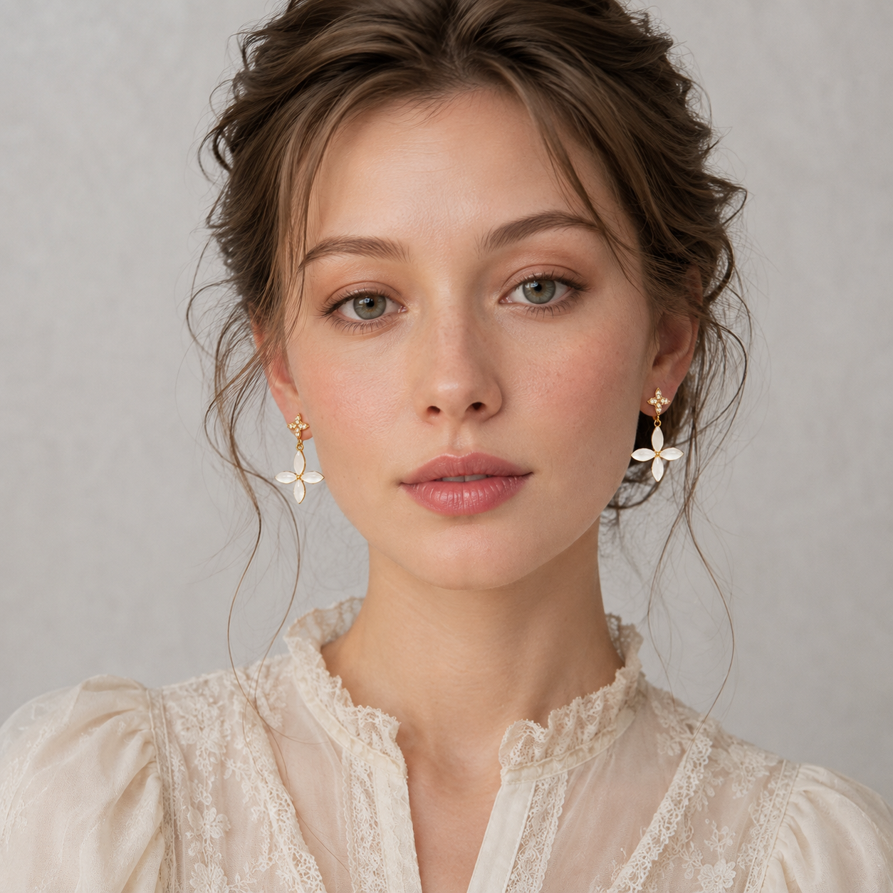 Romantic Butterfly Pearl Earrings