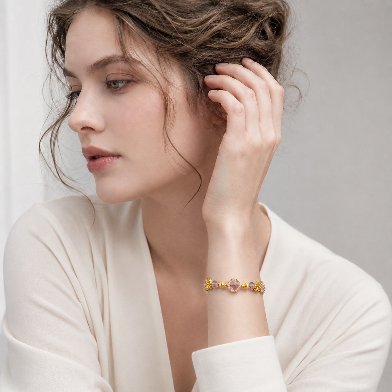Vintage Pearl Detail Bracelet