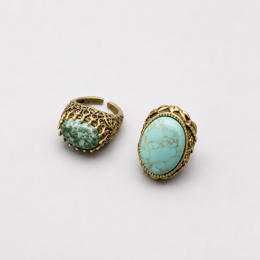 Vintage Turquoise Statement Ring
