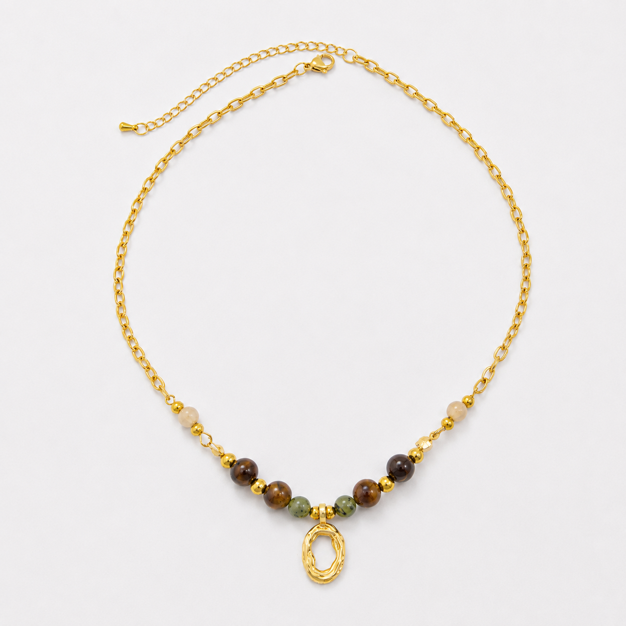 Bohemian Gem Pendant Necklace