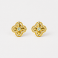 Retro Floral Stud Earrings