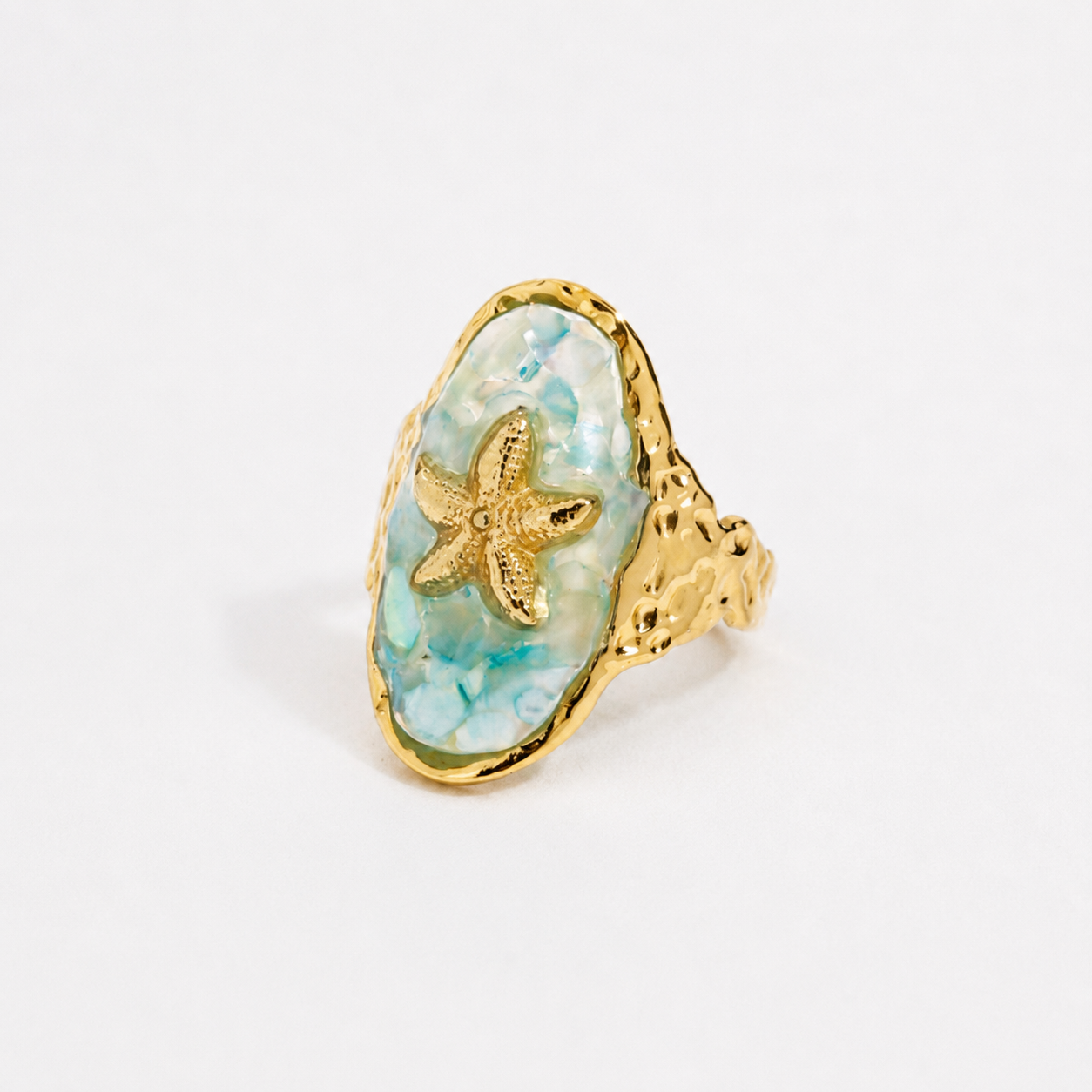 Whimsical Starfish Statement Ring