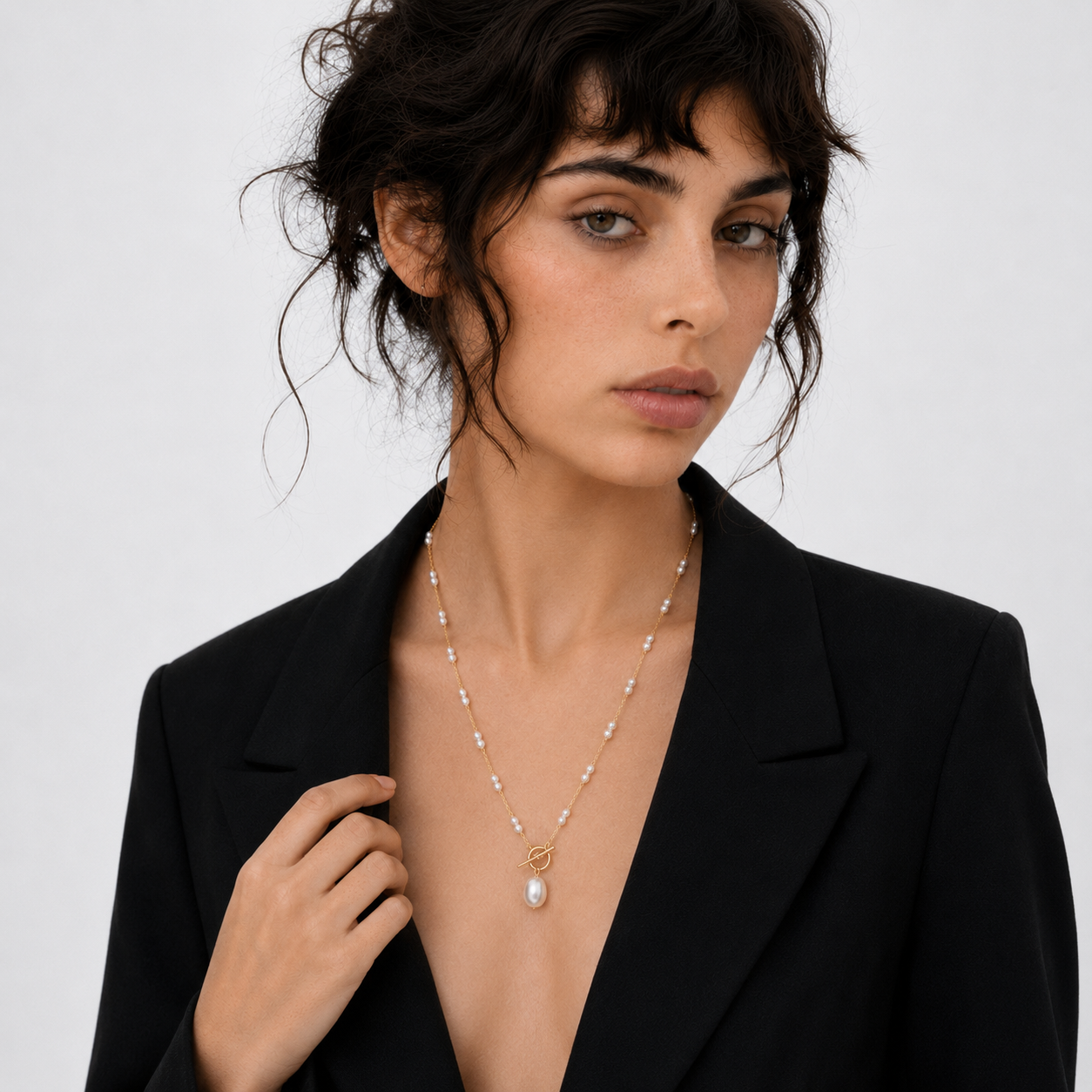 Baroque Pearl Drop Necklace