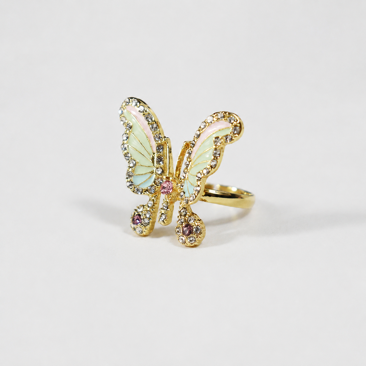 Whimsical Butterfly Statement Ring