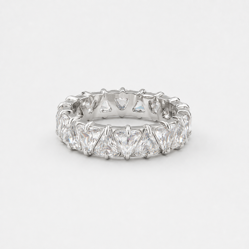 Whimsical Crystal Band Ring
