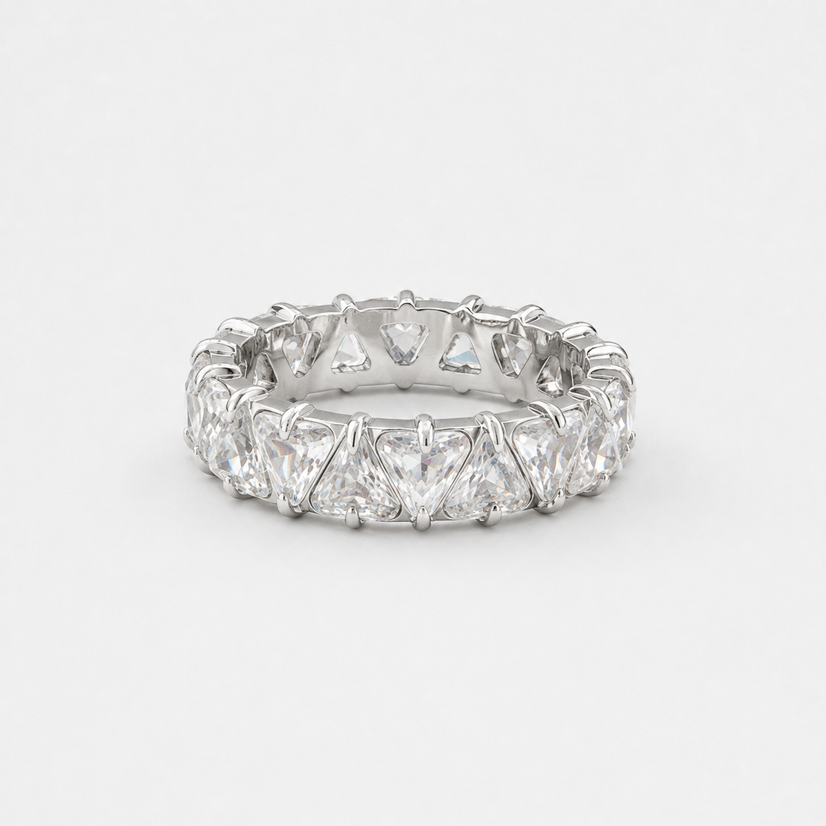 Whimsical Crystal Band Ring