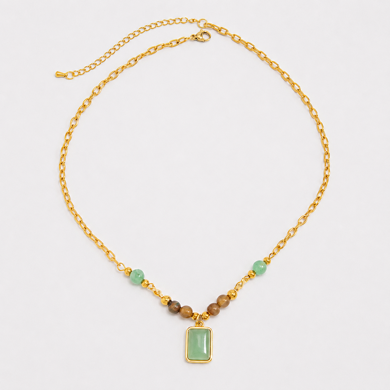 Bohemian Gem Pendant Necklace
