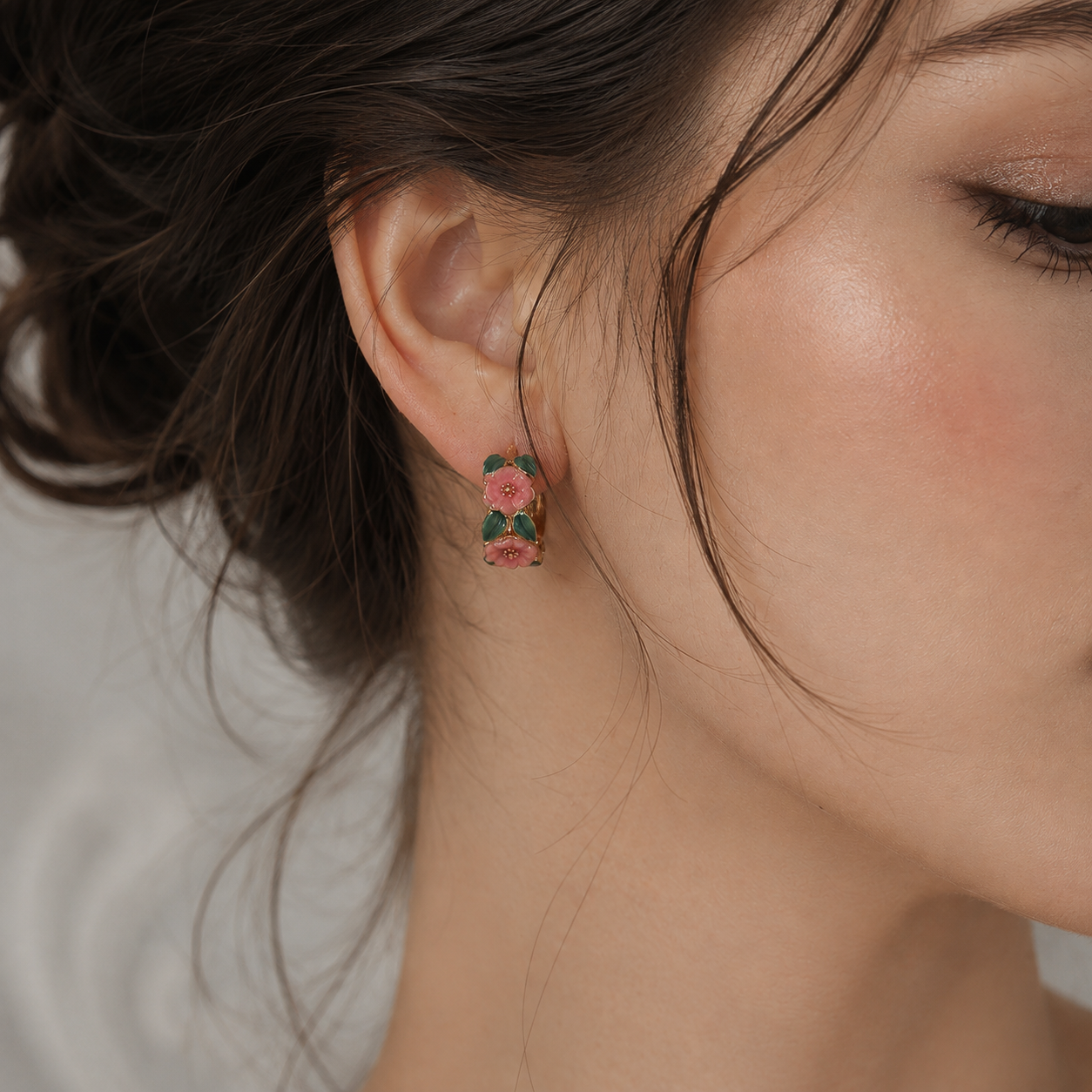 Romantic Floral Pearl Earrings