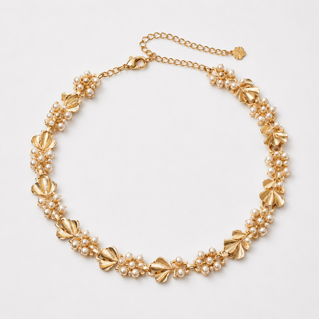 Poetic Floral Collar Necklace