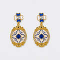 Regal Floral Drop Earrings