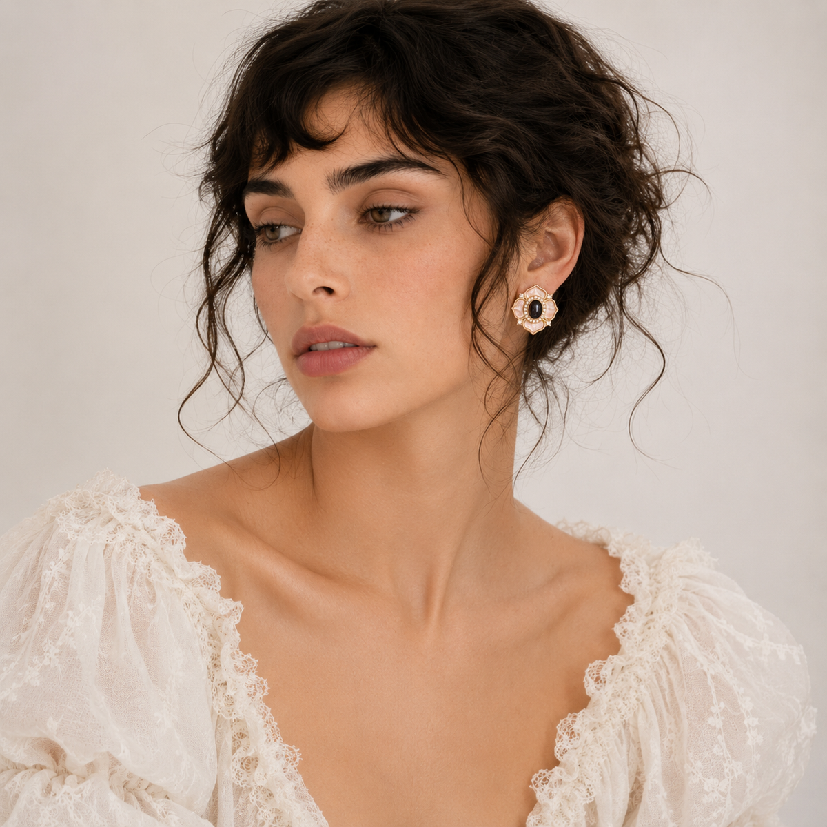 Retro Blossom Stud Earrings