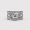 Vintage Treasure Pearl Heart Ring