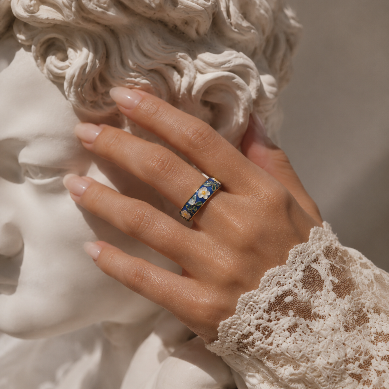 Wonderland Floral Enamel Ring