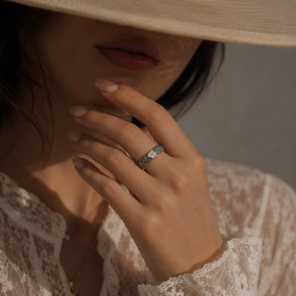 Wonderland Floral Enamel Ring