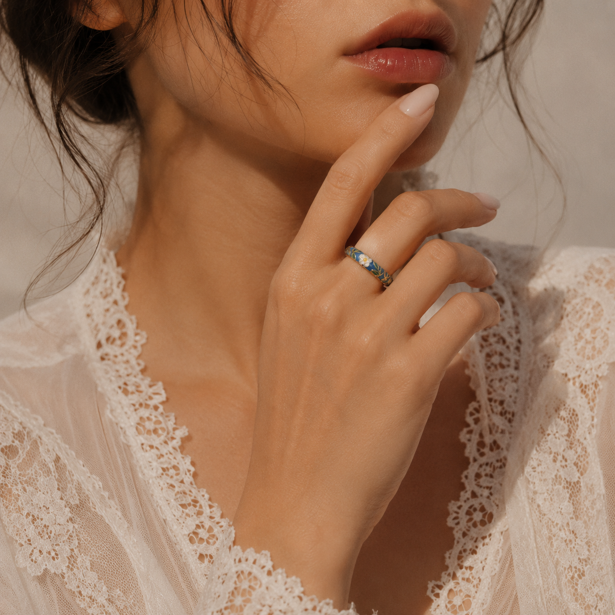 Wonderland Floral Enamel Ring
