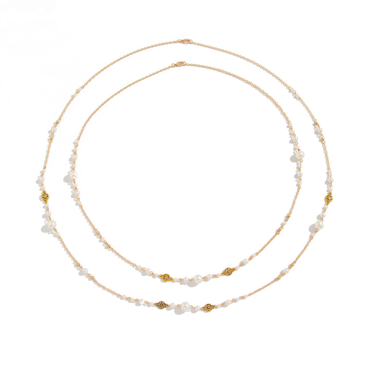 Polished Layered Strand Necklace