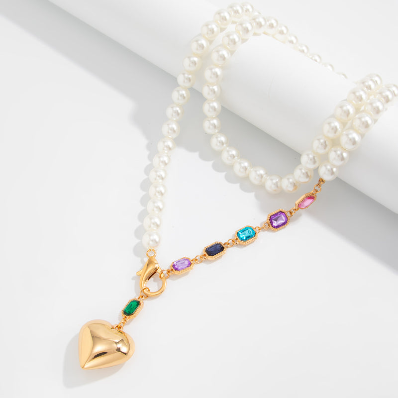 Romantic Heart Layered Necklace