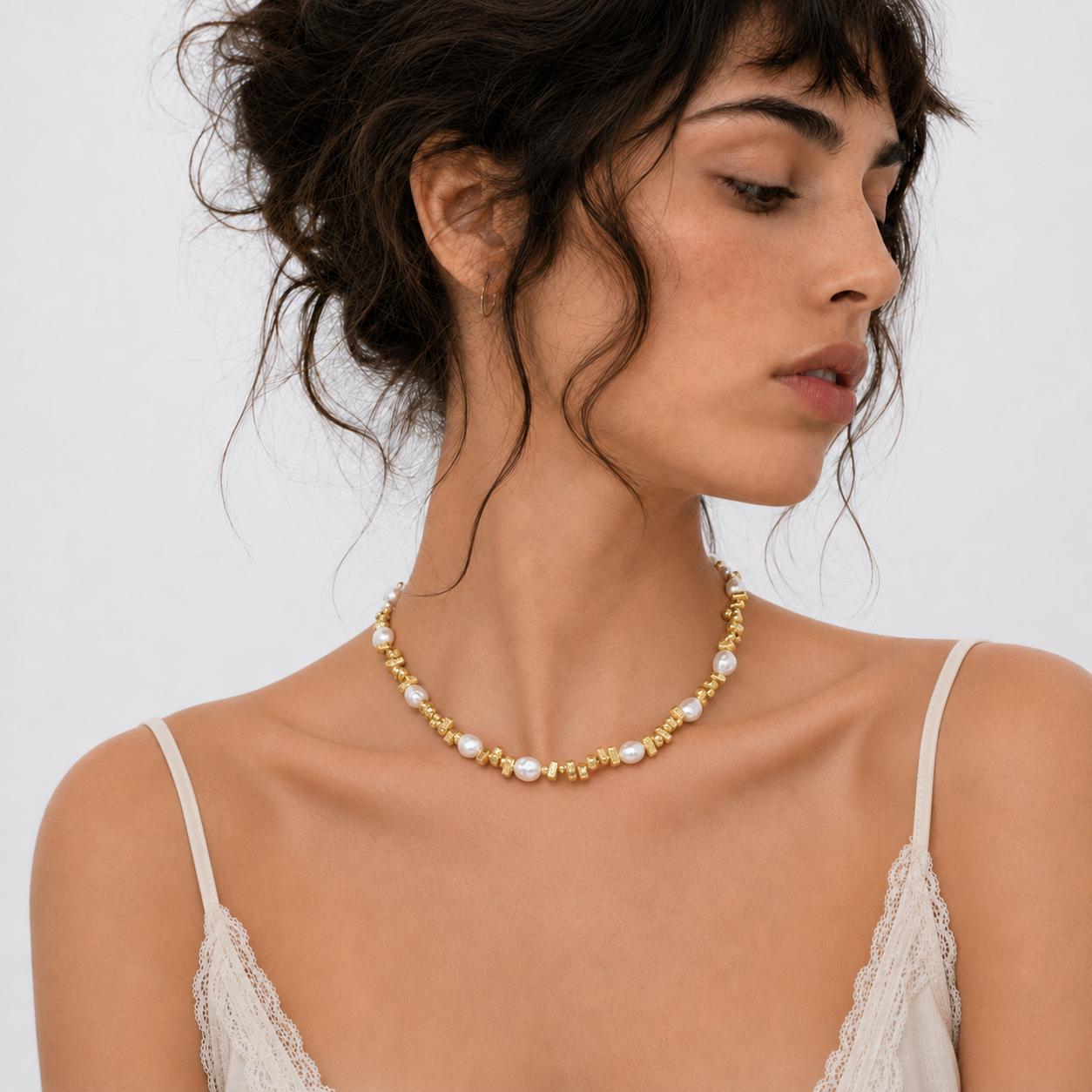 Sculptural Pearl Choker