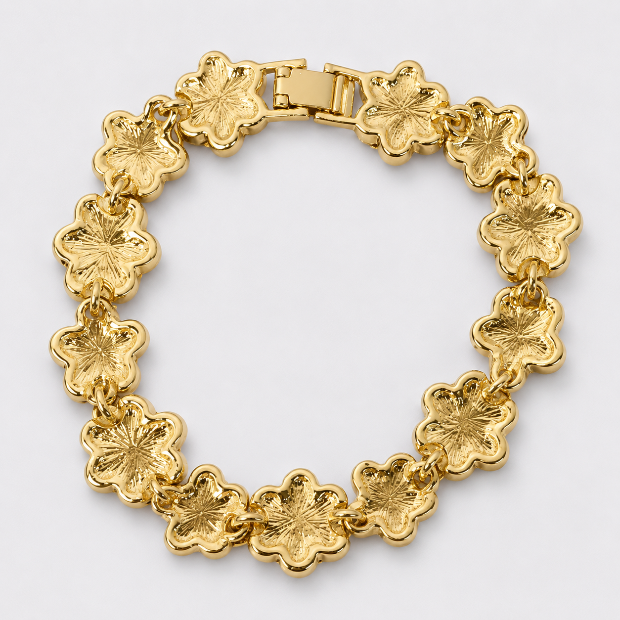 Vintage Petal Statement Bracelet