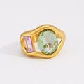 Whimsical Gemstone Statement Ring