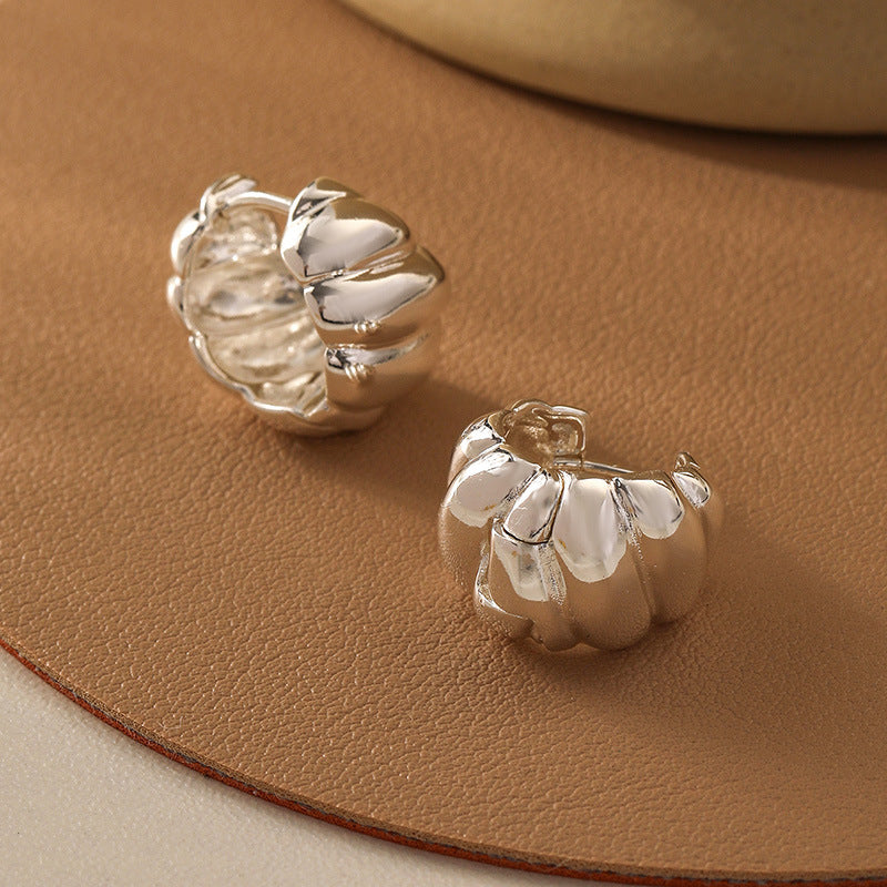 Refined Sculptural Hoop Earrings