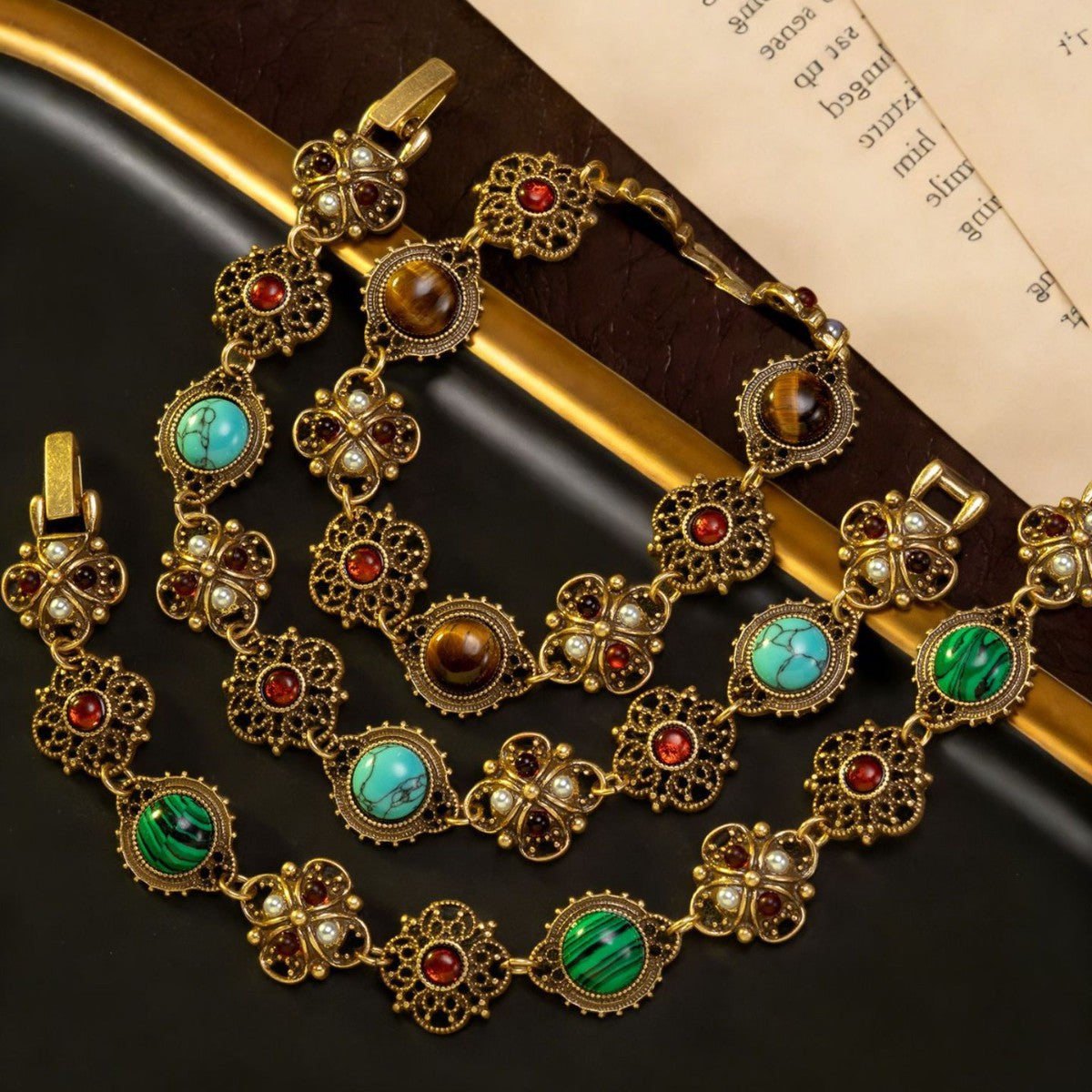 Vintage Pearl Detail Bracelet
