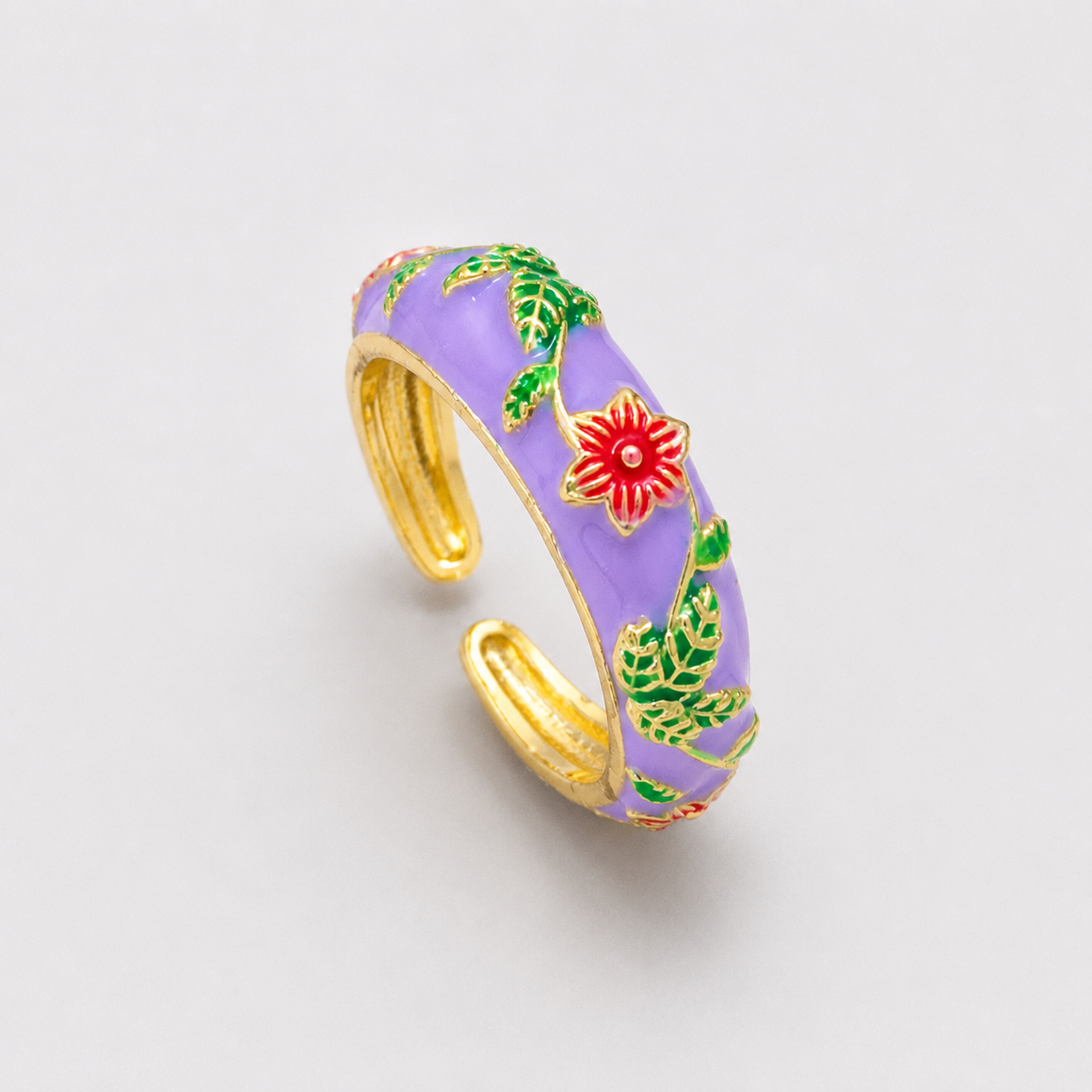 Wonderland Floral Enamel Ring