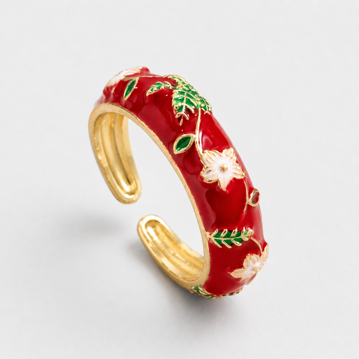 Wonderland Floral Enamel Ring