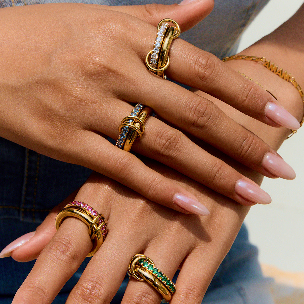 Whimsical Crystal Statement Ring