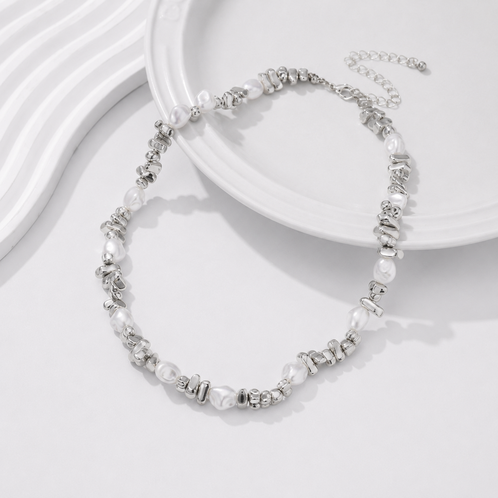 Sculptural Pearl Choker