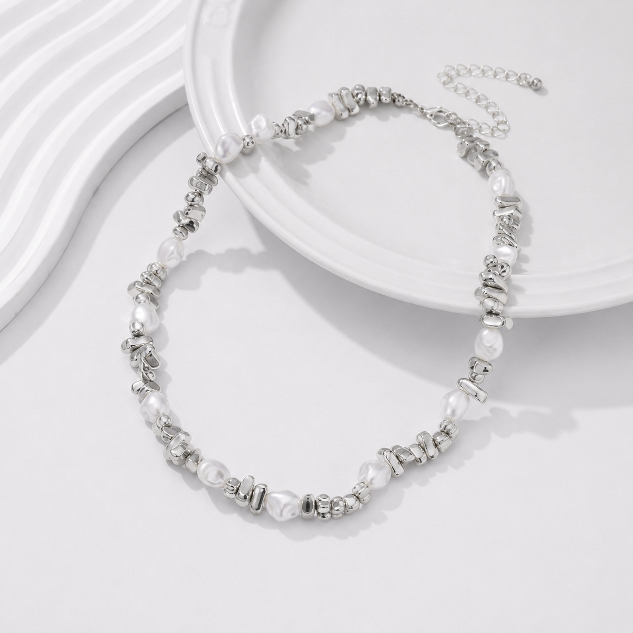 Sculptural Pearl Choker