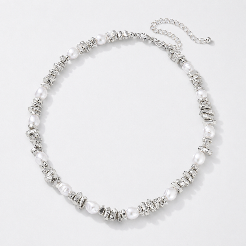 Sculptural Pearl Choker