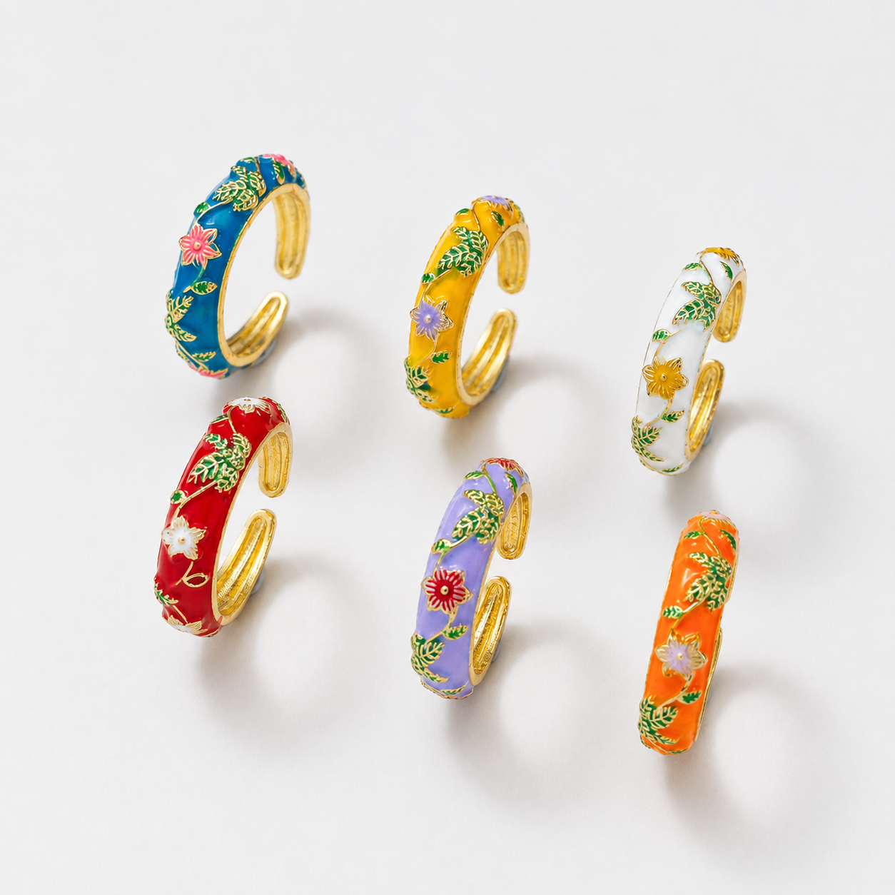 Wonderland Floral Enamel Ring