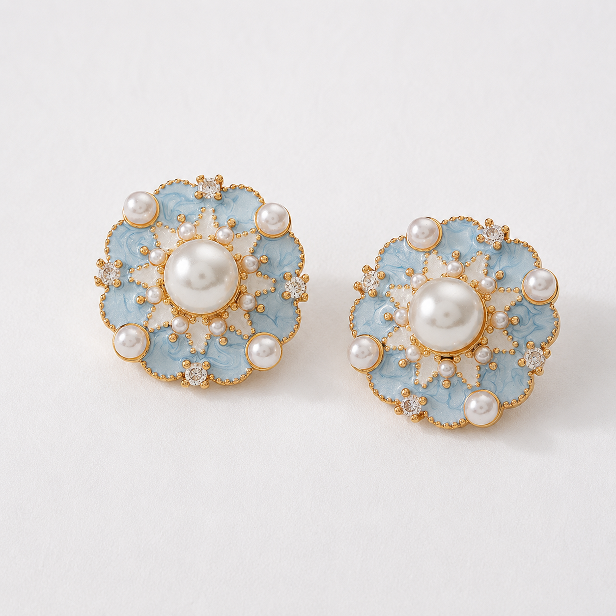 Romantic Blossom Pearl Earrings