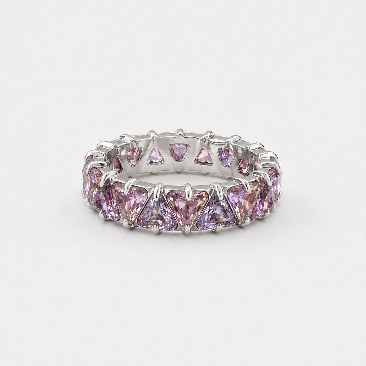 Whimsical Crystal Band Ring