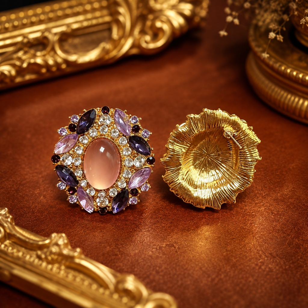 Romantic Floral Statement Earrings
